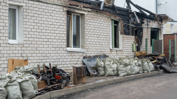 Professional Fire Damage Removal technician working in Bristow, VA